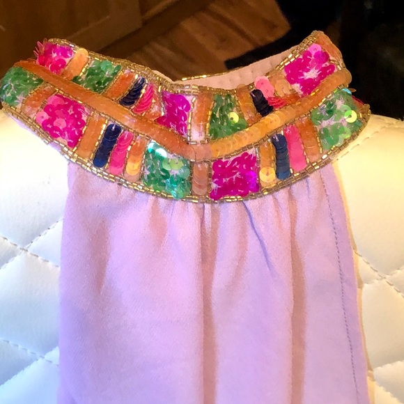 Chiffon halter back tie top - Picture 4 of 6